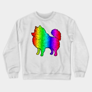 Neon Swirly Pomeranian Crewneck Sweatshirt